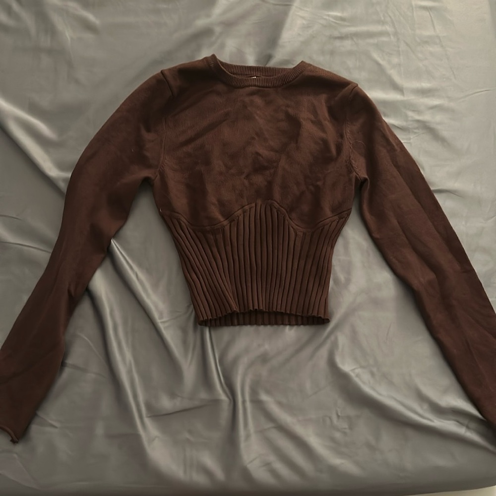 brown sweater